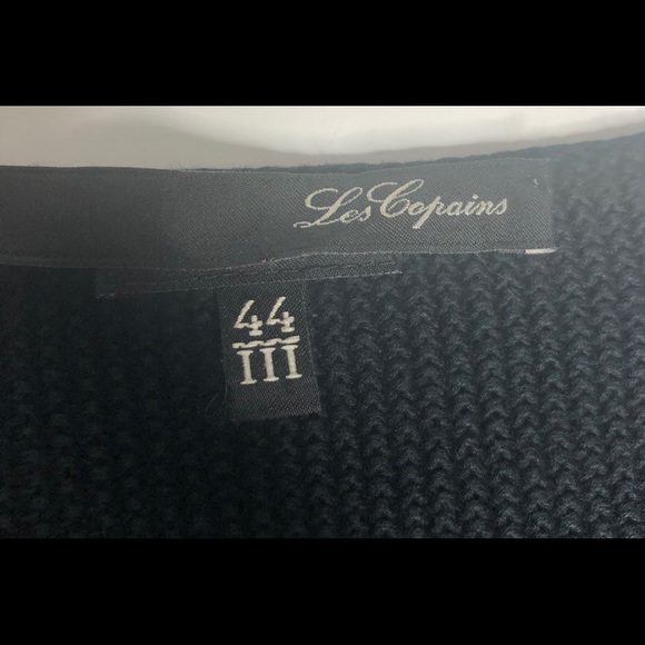 Final Les Copains Dark Navy Knit Sweater IT 44 - Picture 4 of 5